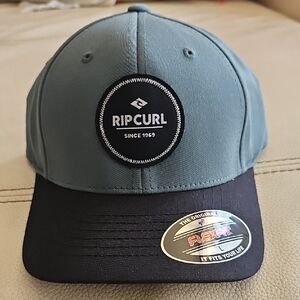 Rip Curl Routine Flexfit Cap Boy Storm Blue Hat Kids Large